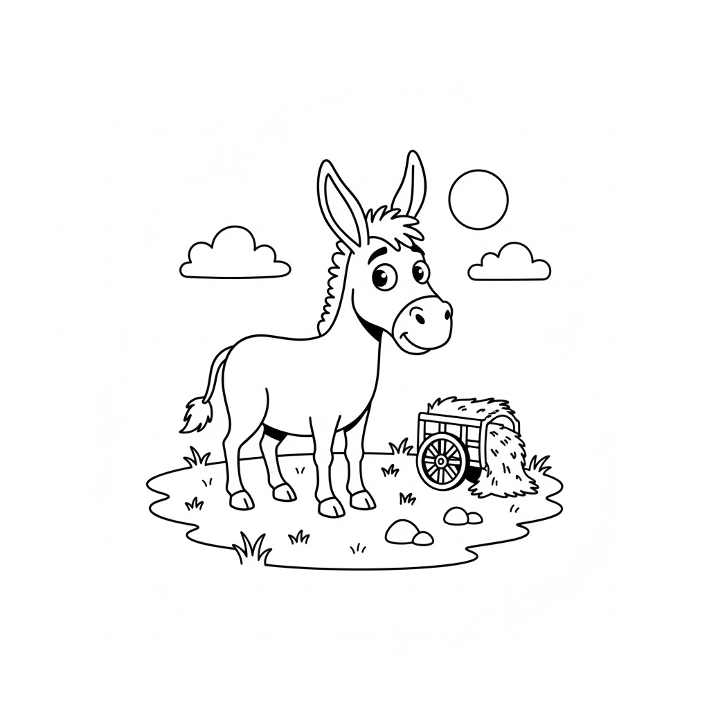 Tô màu Con Lừa Ngu Ngốc