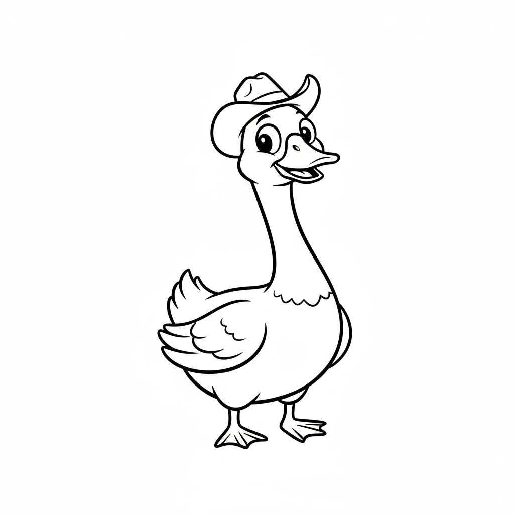 Tô màu Con Ngỗng Đáng Yêu