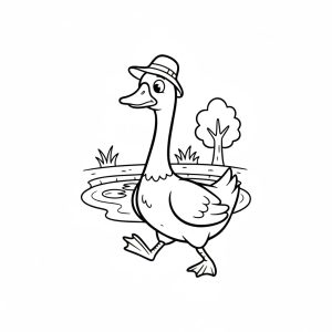 Tô màu Con Ngỗng Ngốc Nghếch