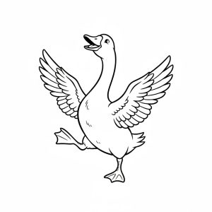 Tô màu Con Ngỗng Nhảy Múa