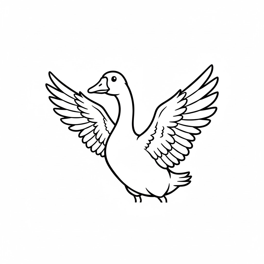 Tô màu Con Ngỗng Tò Mò