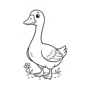 Tô màu Con Ngỗng Xinh Xắn