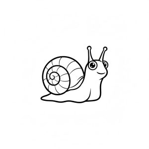 Tô màu Con Ốc Sên Đơn Giản