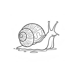 Tô màu Con Ốc Sên Khổng Lồ