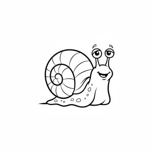 Tô màu Con Ốc Sên Ngộ Nghĩnh