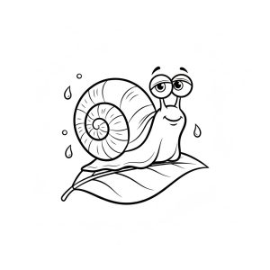 Tô màu Con Ốc Sên Ngốc Nghếch