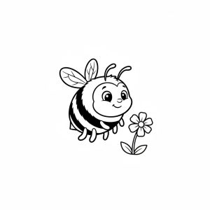 Tô màu Con Ong 1