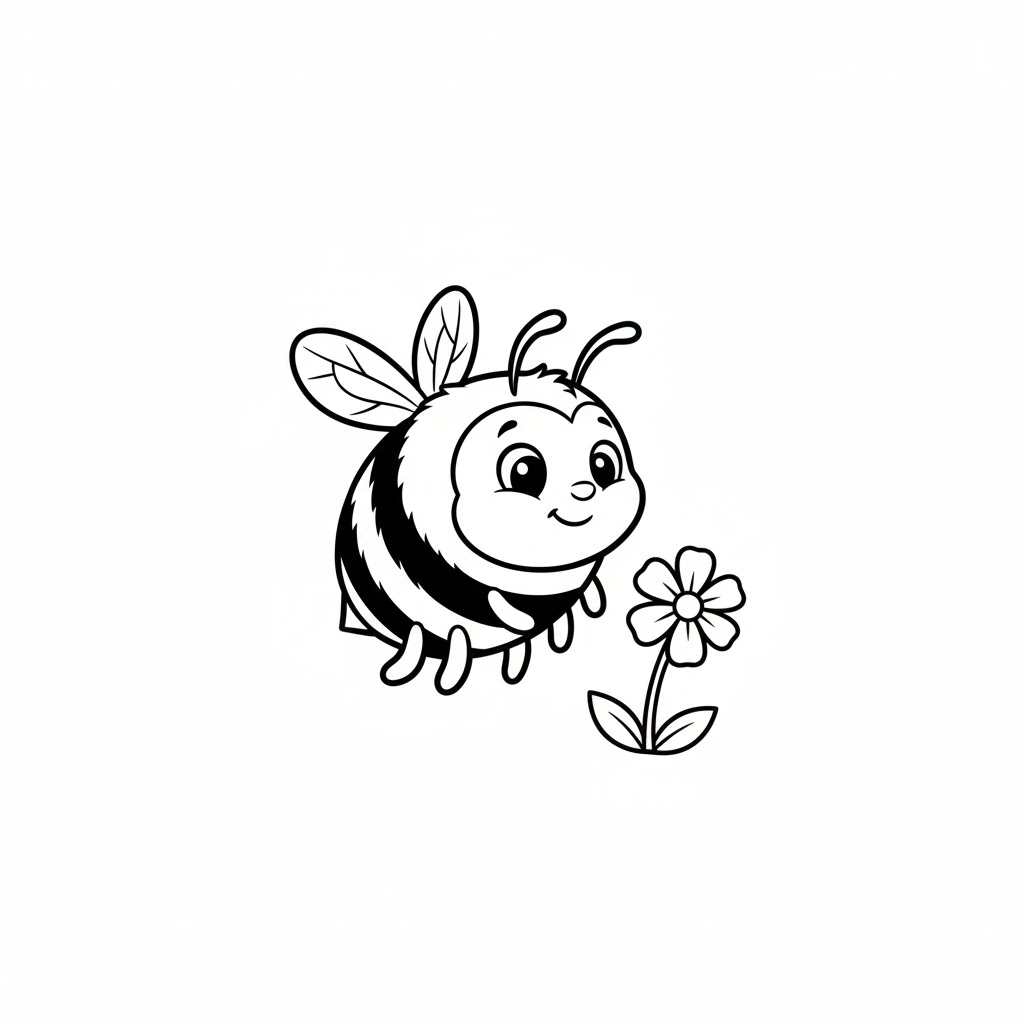 Tô màu Con Ong 1