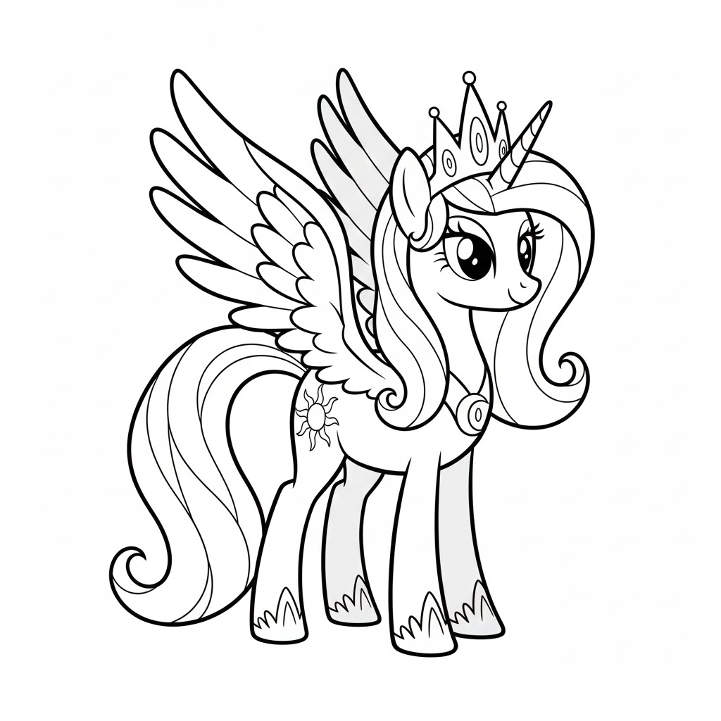Tô màu Công Chúa Celestia Diệu Kỳ