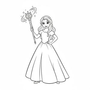 Tô màu Công Chúa Elena và Gậy Phép