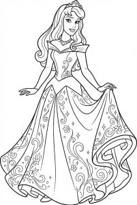 Tô màu Công Chúa Aurora Tuyệt Đẹp