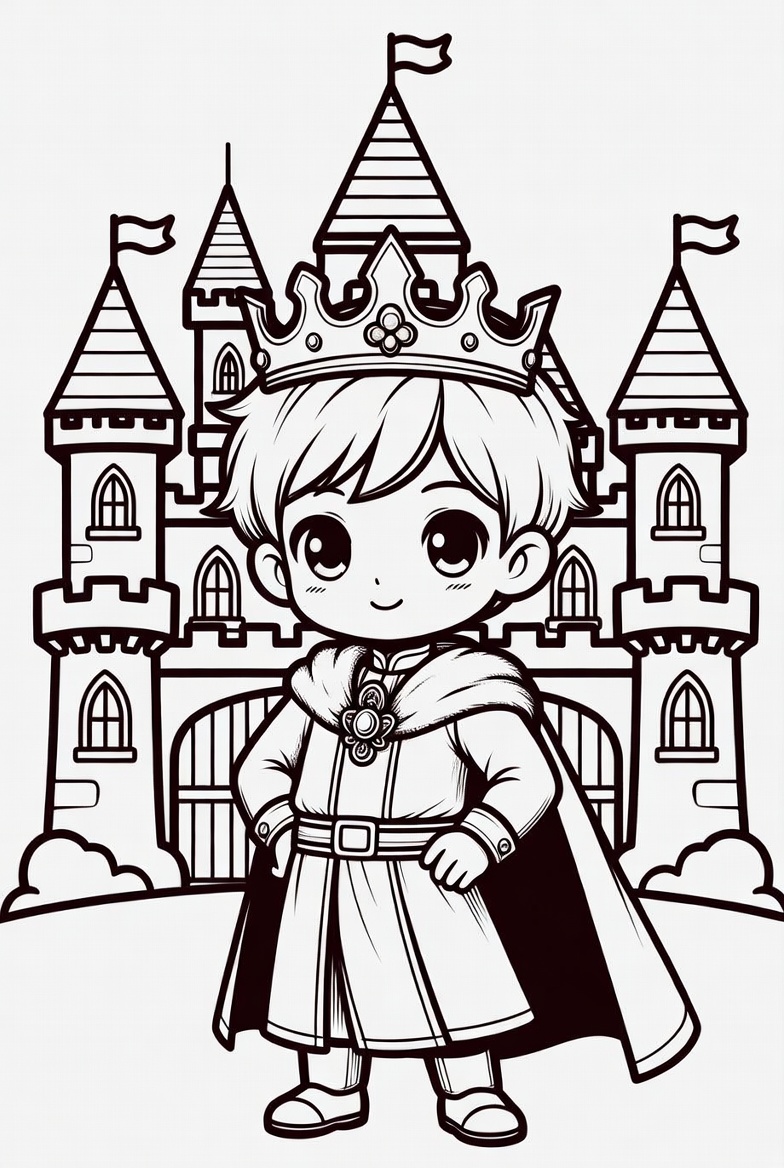 Tô màu Hoàng Tử Hấp Dẫn