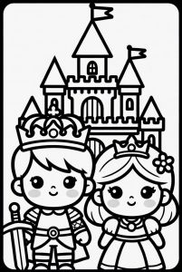 Tô màu Hoàng Tử và Công Chúa