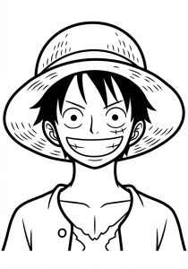 Tô màu Luffy và chiếc mũ rơm