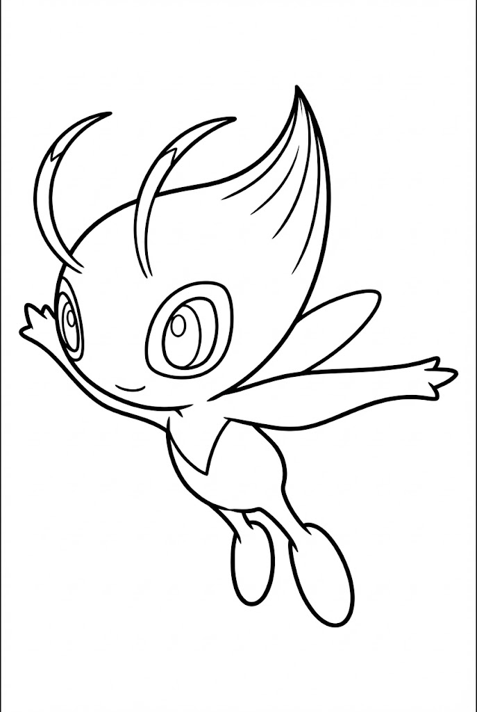 Tô màu Pokemon Celebi