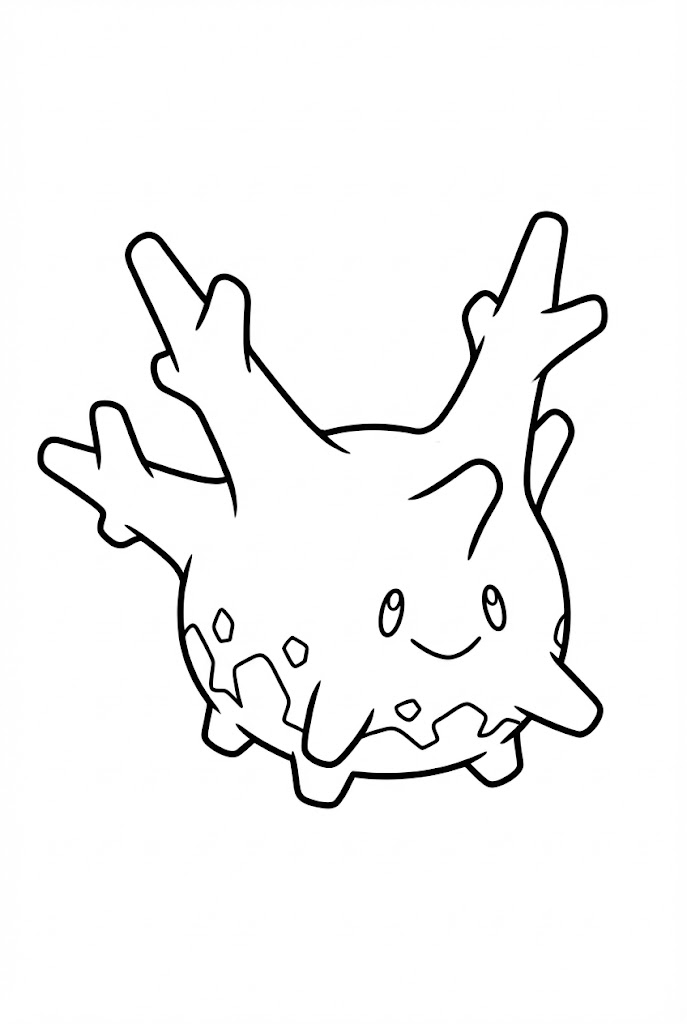 Tô màu Pokemon Corsola