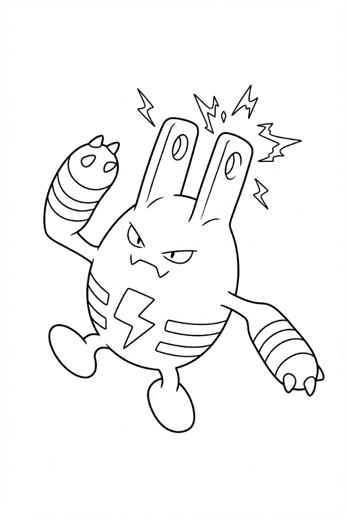 Tô màu Pokemon Elekid