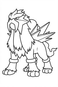 Tô màu Pokemon Entei