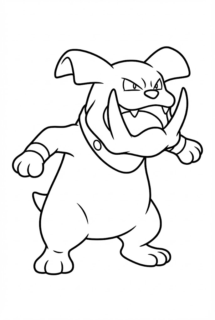 Tô màu Pokemon Granbull