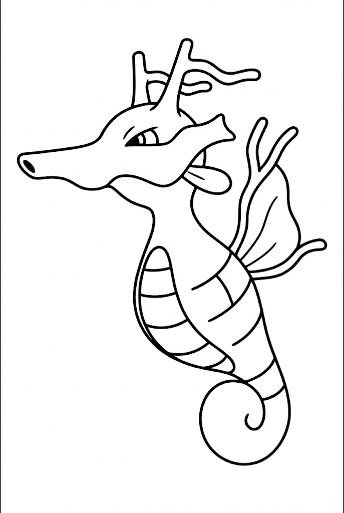 Tô màu Pokemon Kingdra