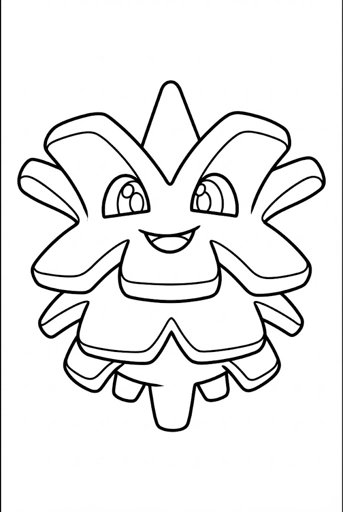 Tô màu Pokemon Pineco