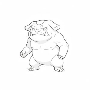Tô màu Pokemon Snubbull