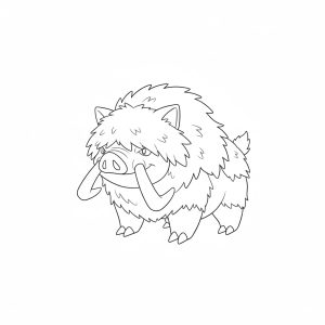 Tô màu Pokemon Swinub