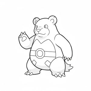 Tô màu Pokemon Teddiursa