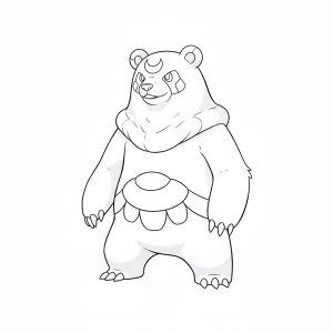 Tô màu Pokemon Ursaring