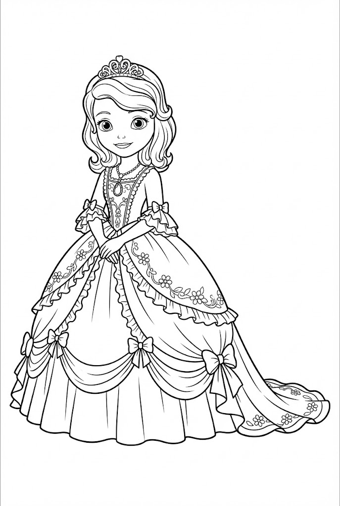 Tô màu Sofia Thanh Lịch