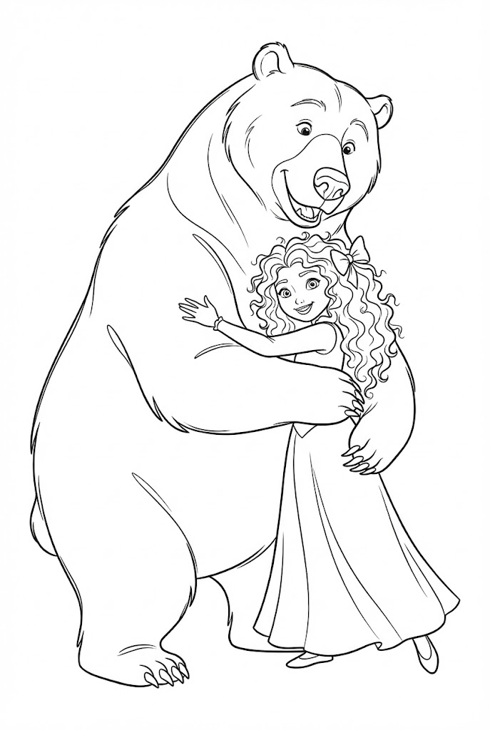 Tô màu Vua Angus Và Merida