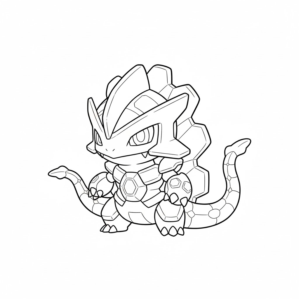 Tô màu chibi zygarde hình thái 50%