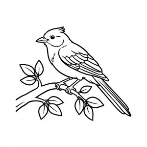 Tô màu con chim nhại