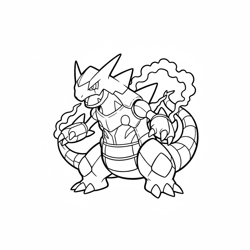 Tô màu pokemon đất groudon