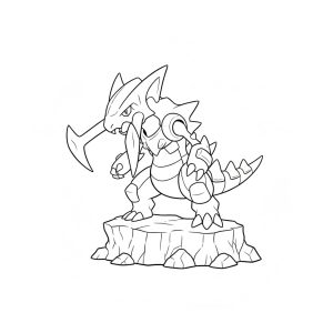 Tô màu pokemon haxorus