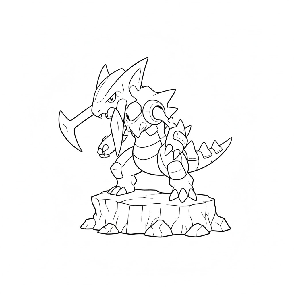 Tô màu pokemon haxorus