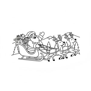 Tranh Tô Màu Ông Già Noel