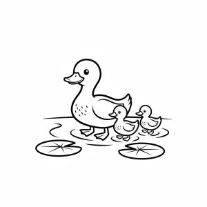 Vịt Mẹ và Hai Chú Vịt Con