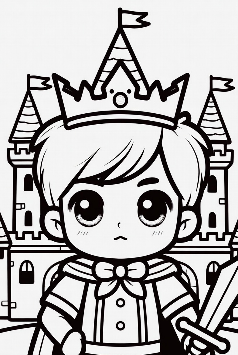 Tô màu Em Bé Hoàng Tử