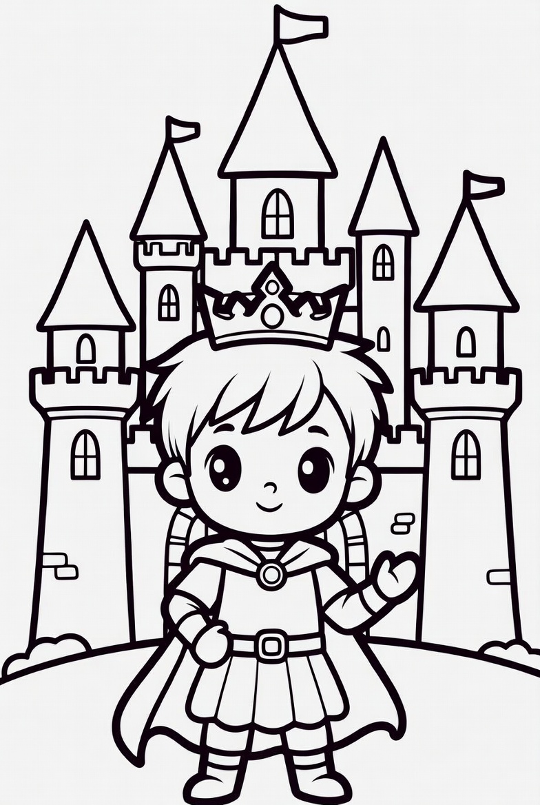 Tô màu Hoàng Tử Vẫy Tay