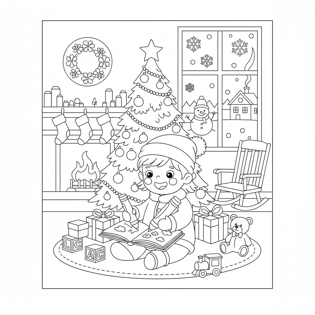 Tô Màu Noel và Bé