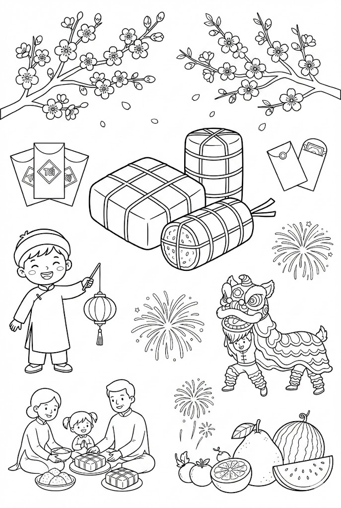 Hinh to mau Tet de to