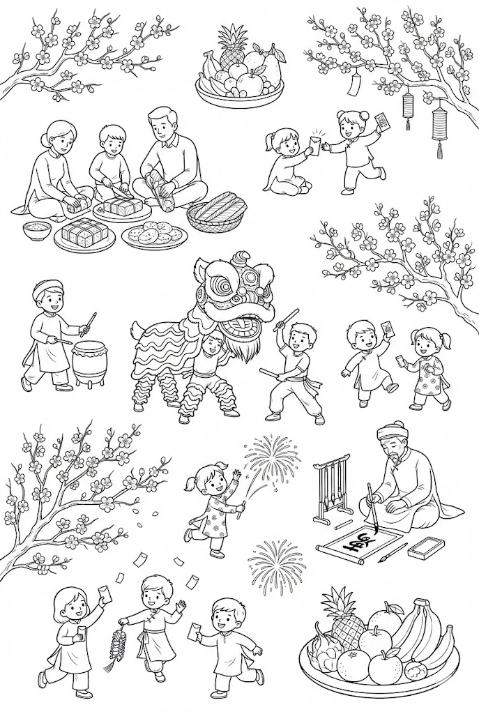 Hinh to mau Tet mien phi